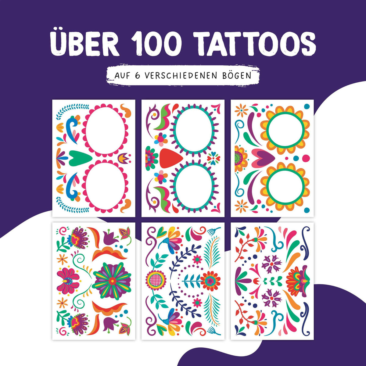 Tijdelijke tattoos * Dia de los muertos