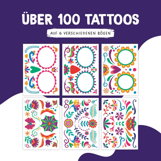 Tijdelijke tattoos * Dia de los muertos