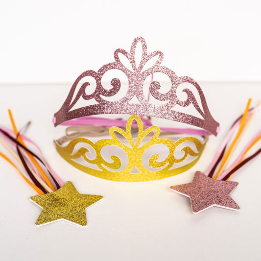 Prinsessenkroon met toverstaf * set
