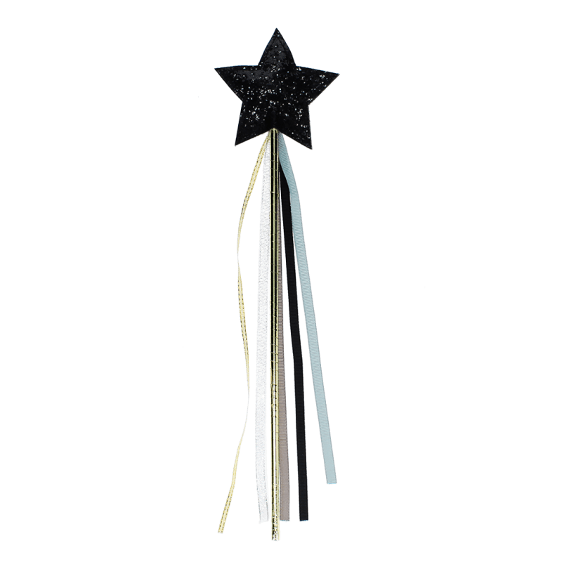 Glittertoverstaf *  Zwarte ster