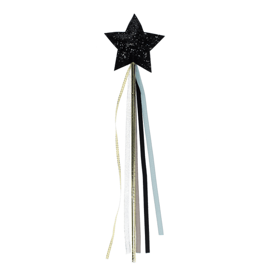 Glittertoverstaf *  Zwarte ster