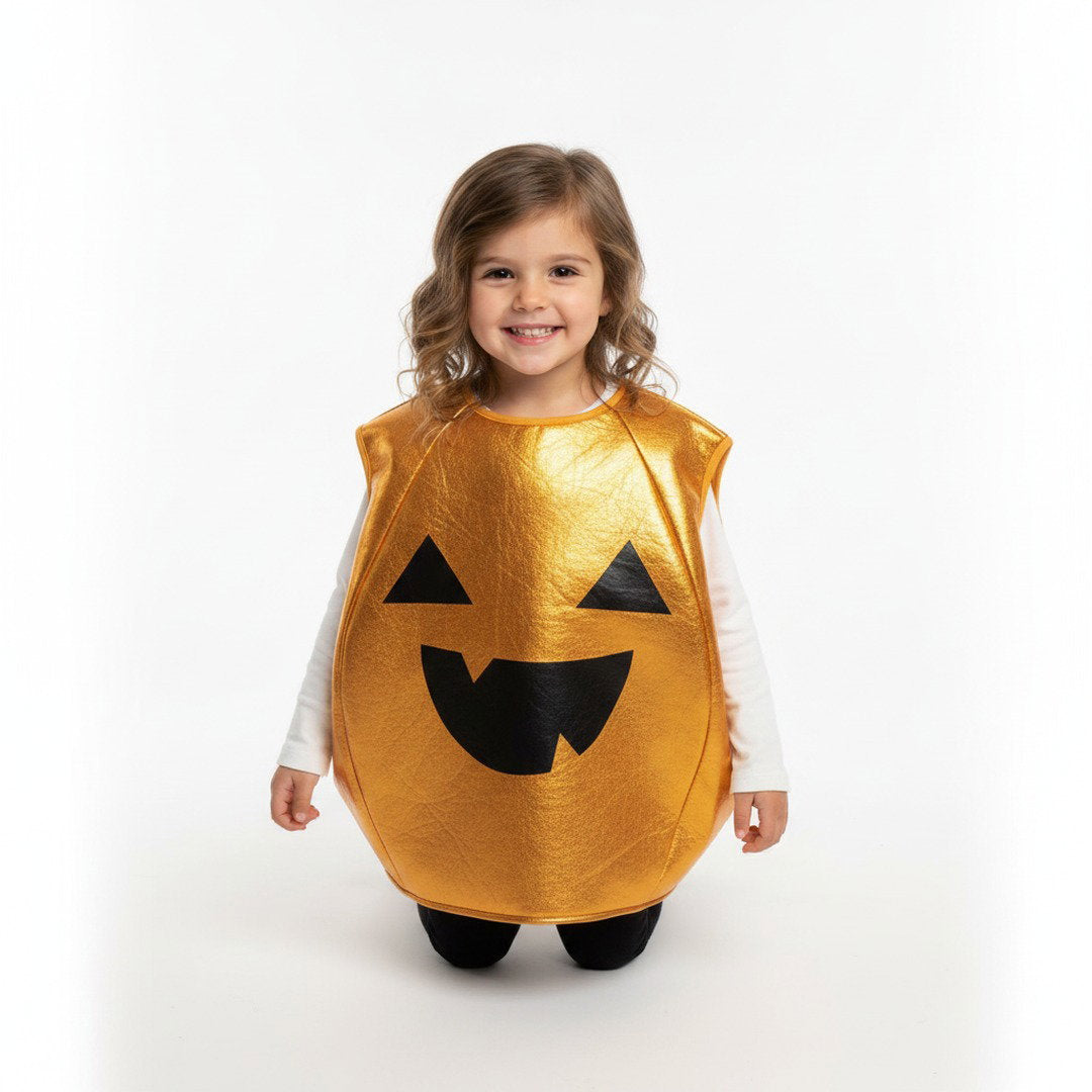 Pompoenkostuum met uitgesneden Halloween-gezicht