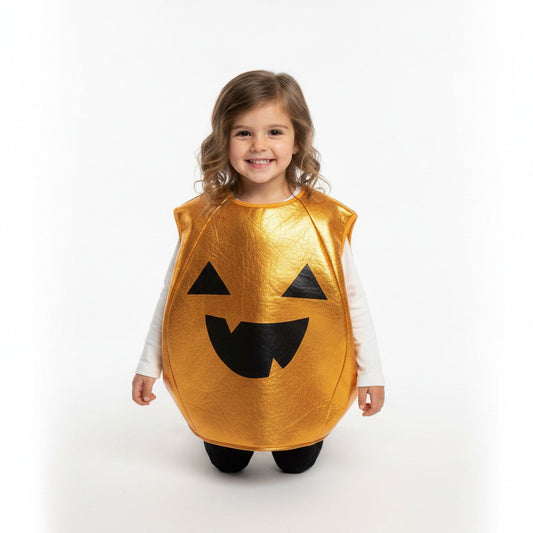 Pompoenkostuum met uitgesneden Halloween-gezicht