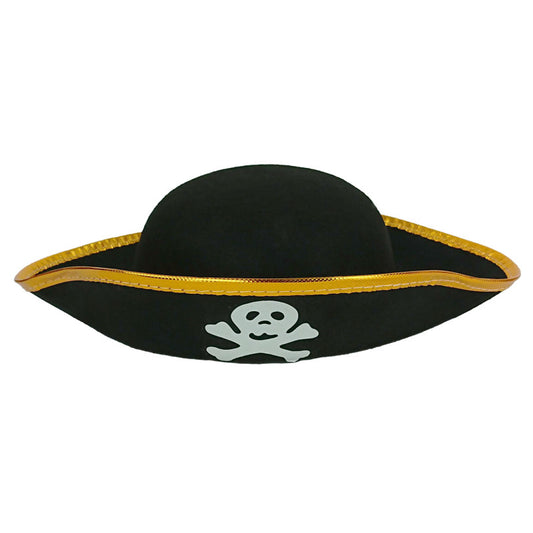 Zwarte piratenhoed voor kinderen