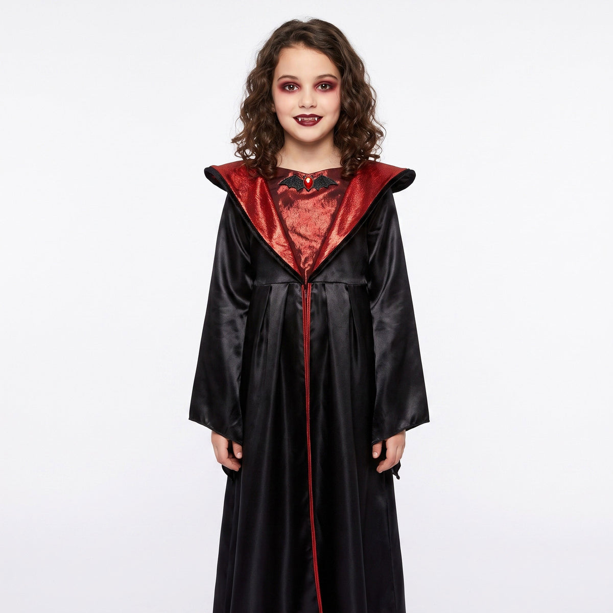 Dracula vampiersjurk met hoge kraag