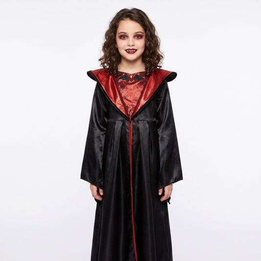 Dracula vampiersjurk met hoge kraag