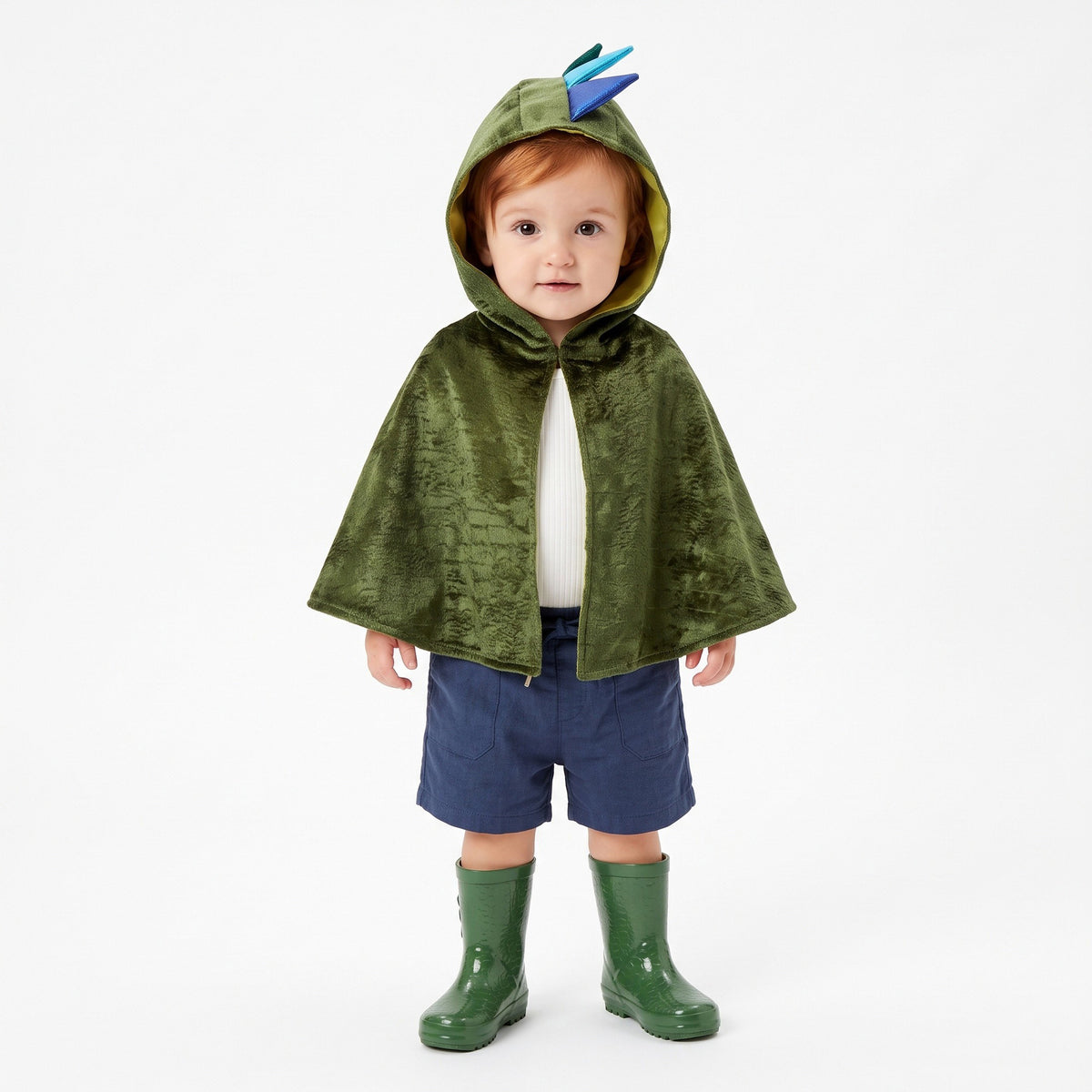 Drakencape met kap en stekels